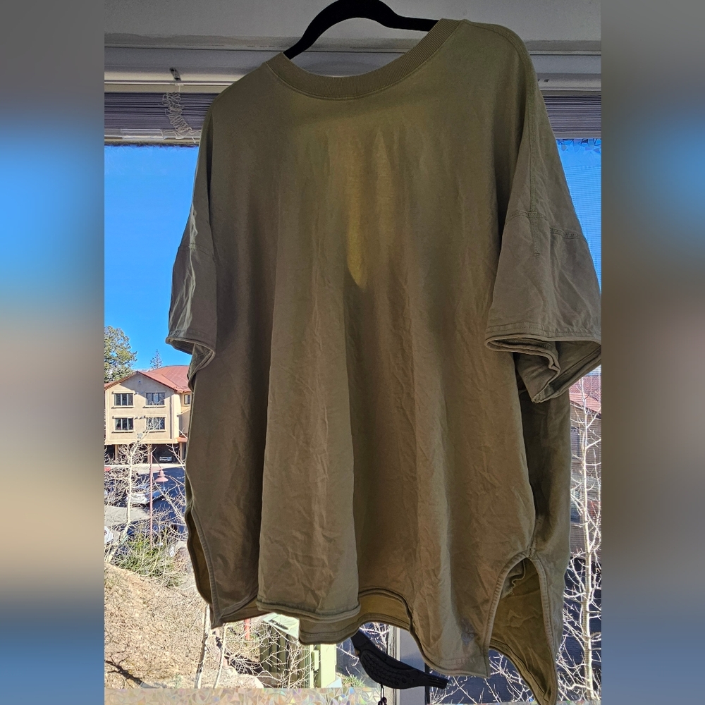 Free People Green Short Sleeve Tee